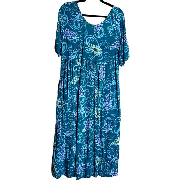 Diane Von Furstenberg Color Authority Maxi Sun Dress Women S / M Floral Paisley - Picture 1 of 9